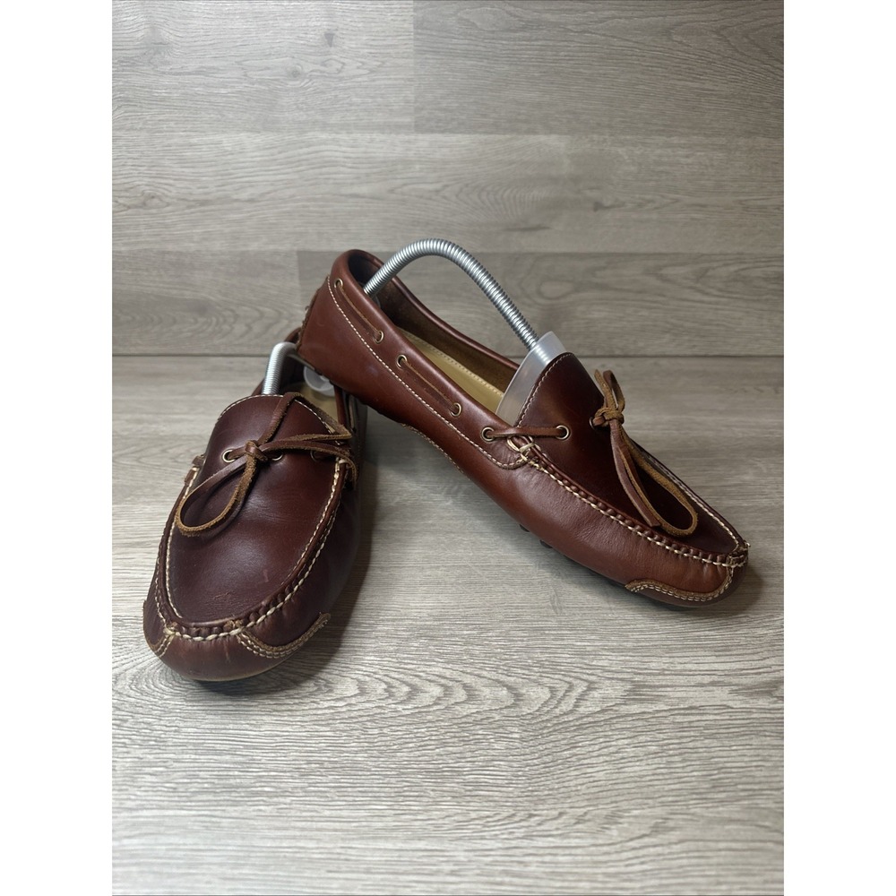 Cole Haan Men's Gunnison Driver Moccasin 11 D Brown Golf Shoes VERY NICE
